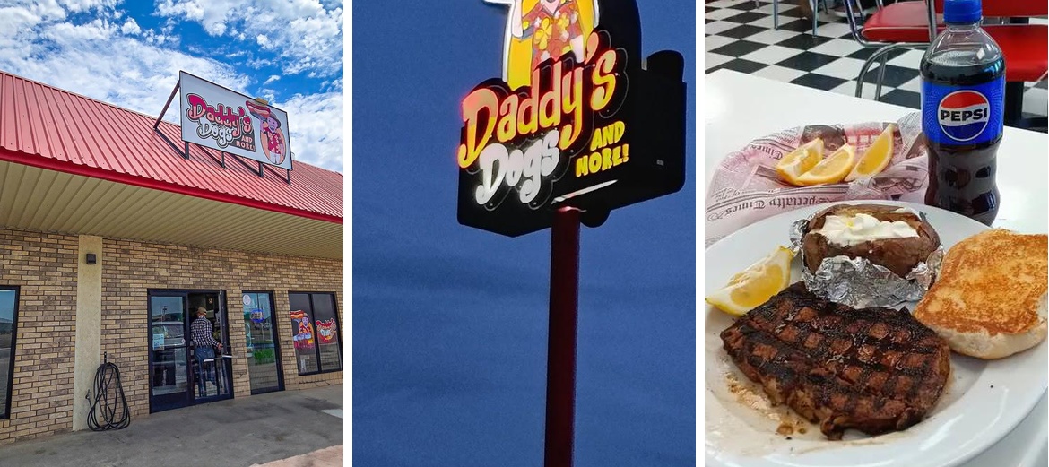 Daddy's Dogs and More Menu