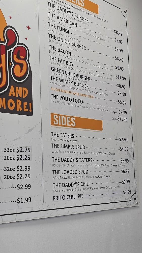 Daddy's Dogs and More Menu image 4